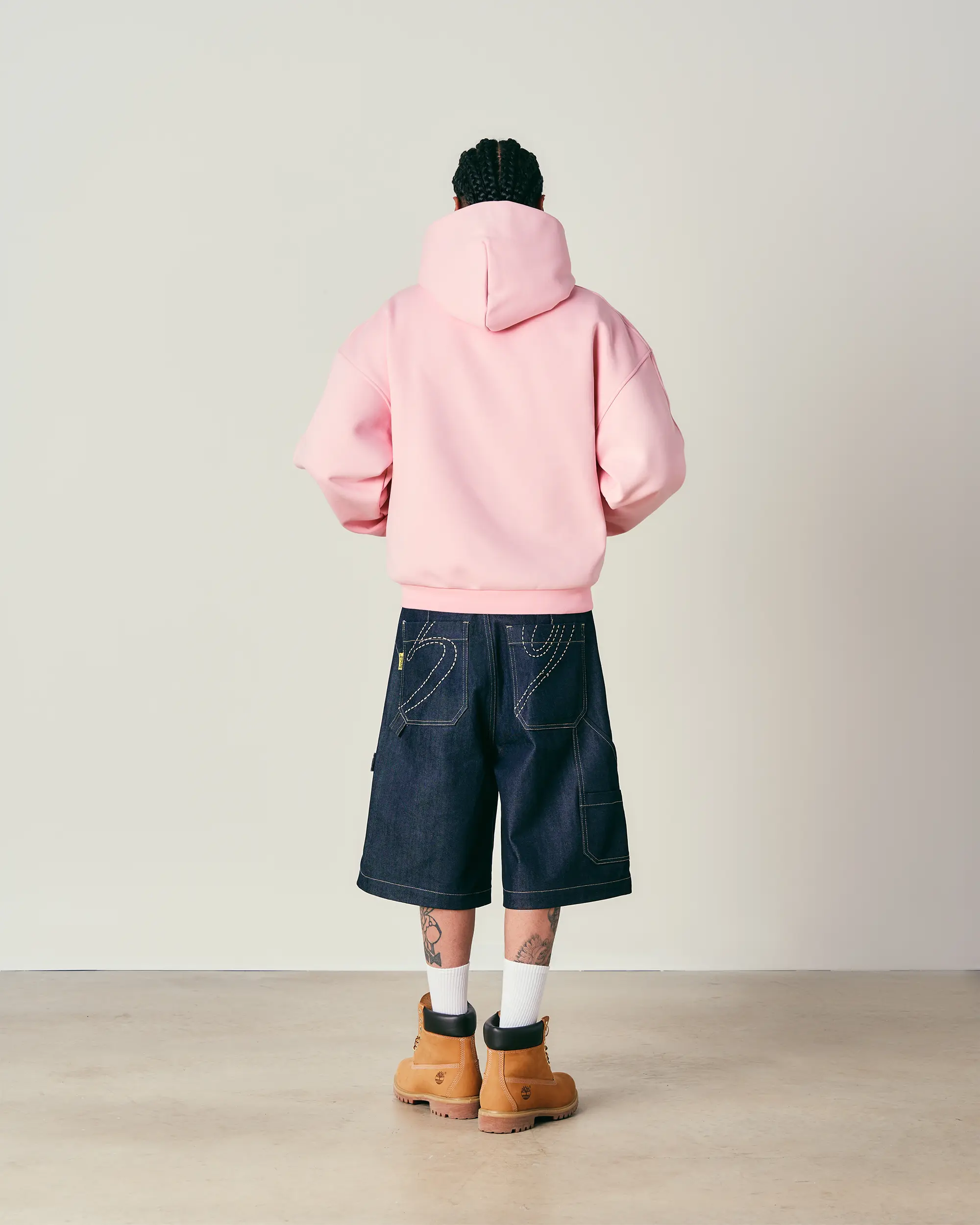 Baby Pink Crew Hoodie - Image 3