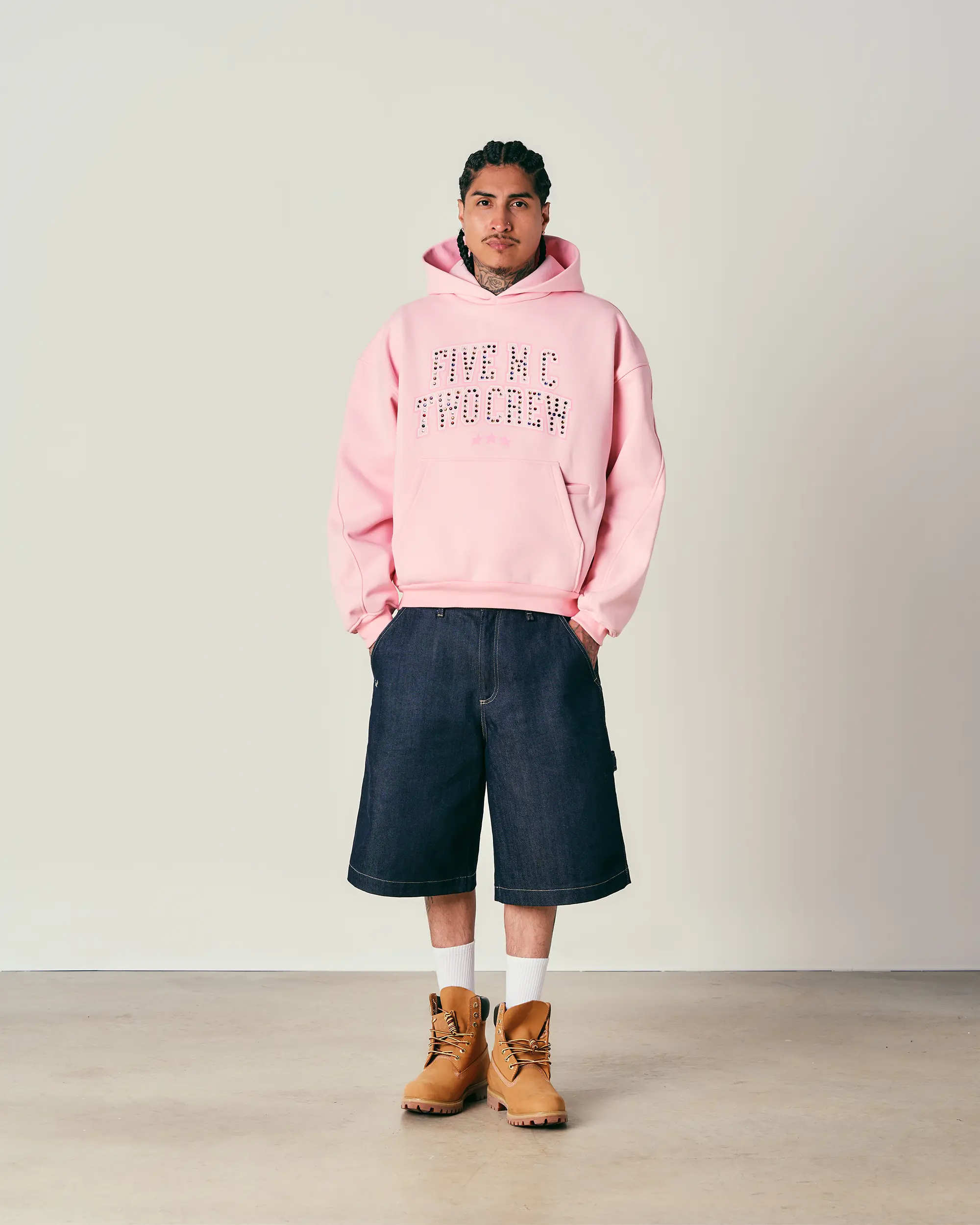 Baby Pink Crew Hoodie - Image 4