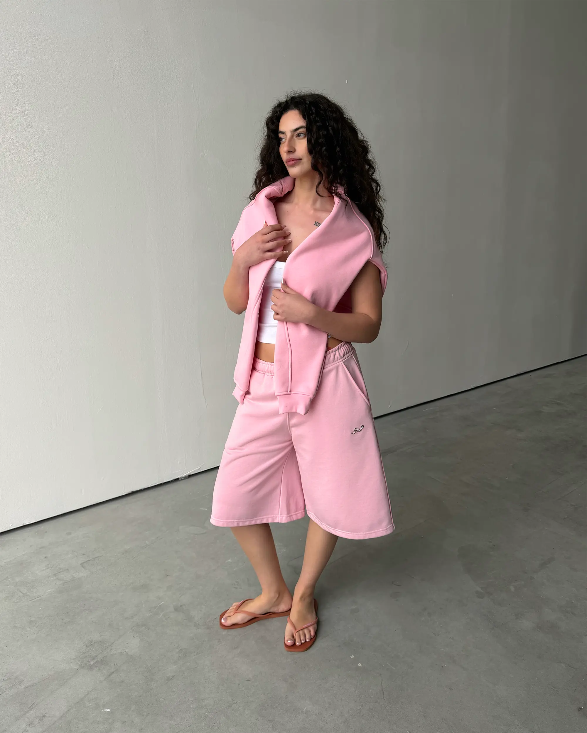 Baby Pink Sweatshorts - Image 3