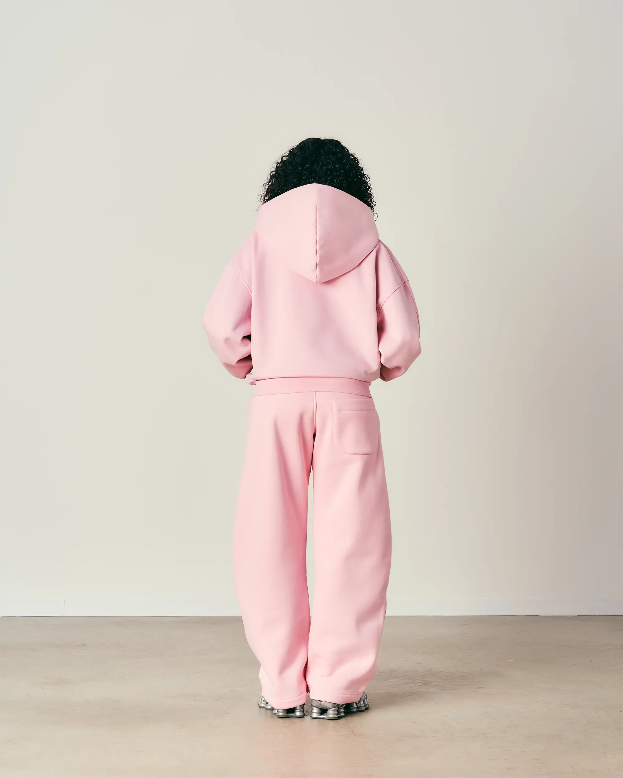 Baby Pink Zip Hoodie - Image 3