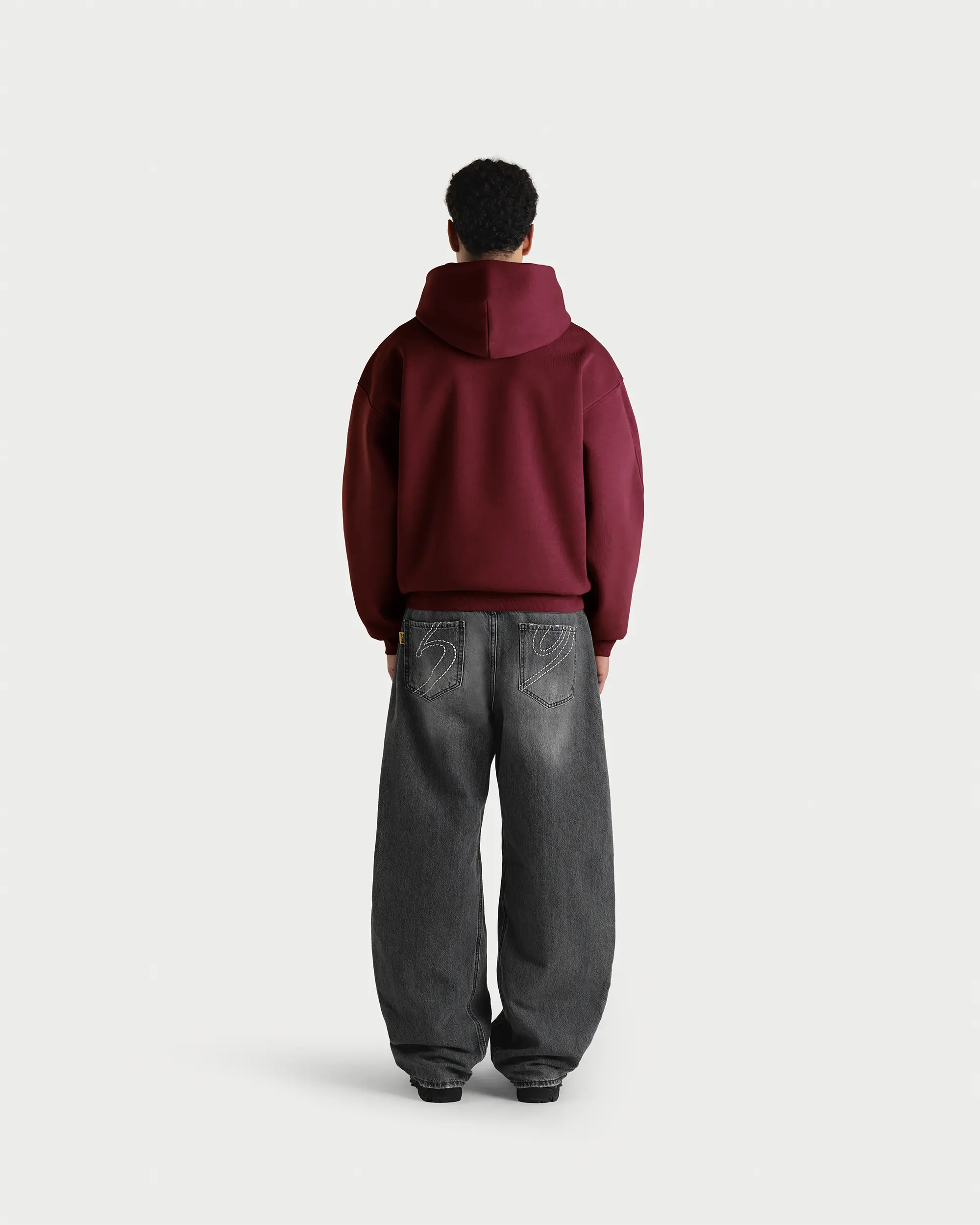 Bordeaux Crew Hoodie - Image 3