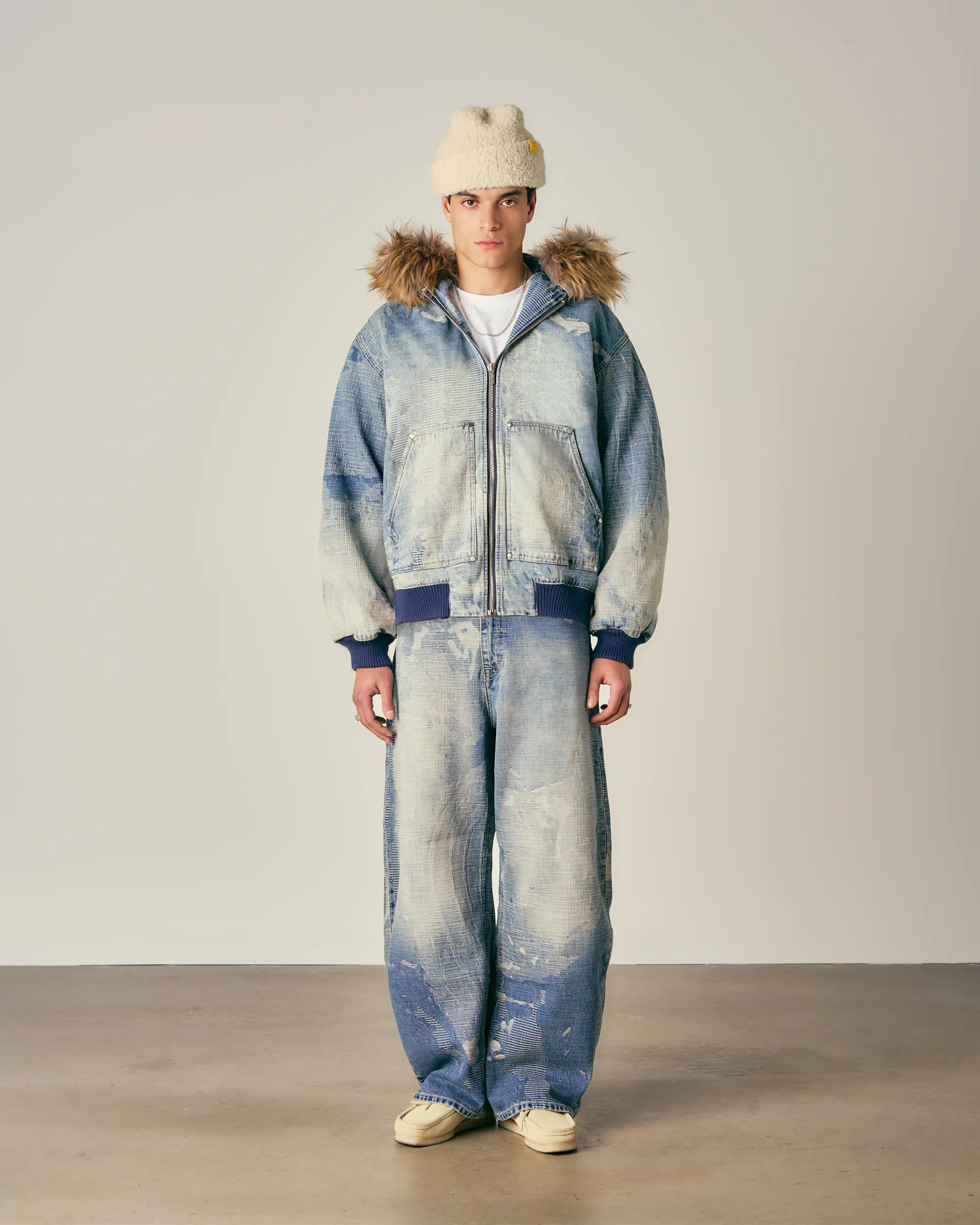 Camo Denim Hooded Jacket - Image 3
