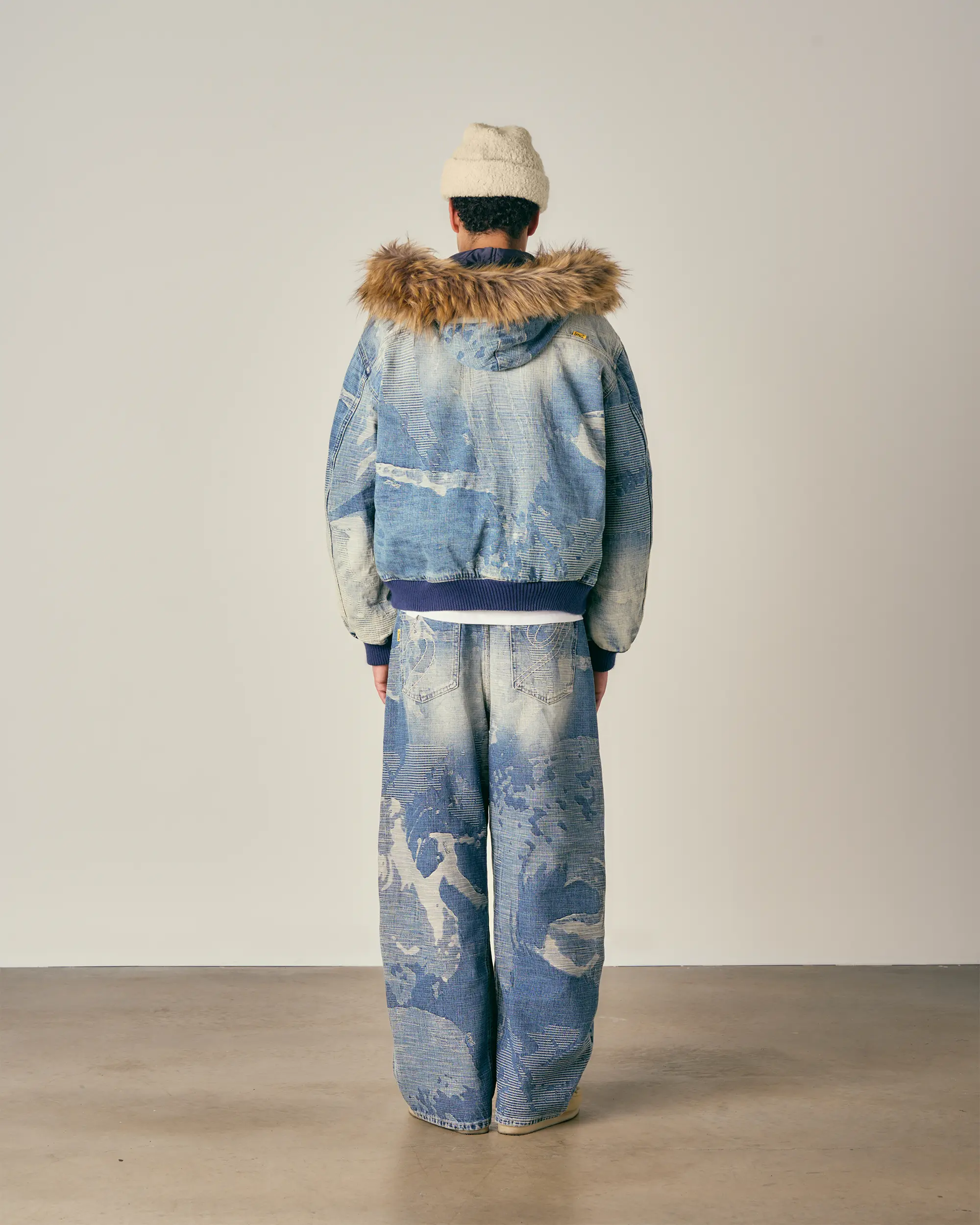 Camo Denim Hooded Jacket - Image 4