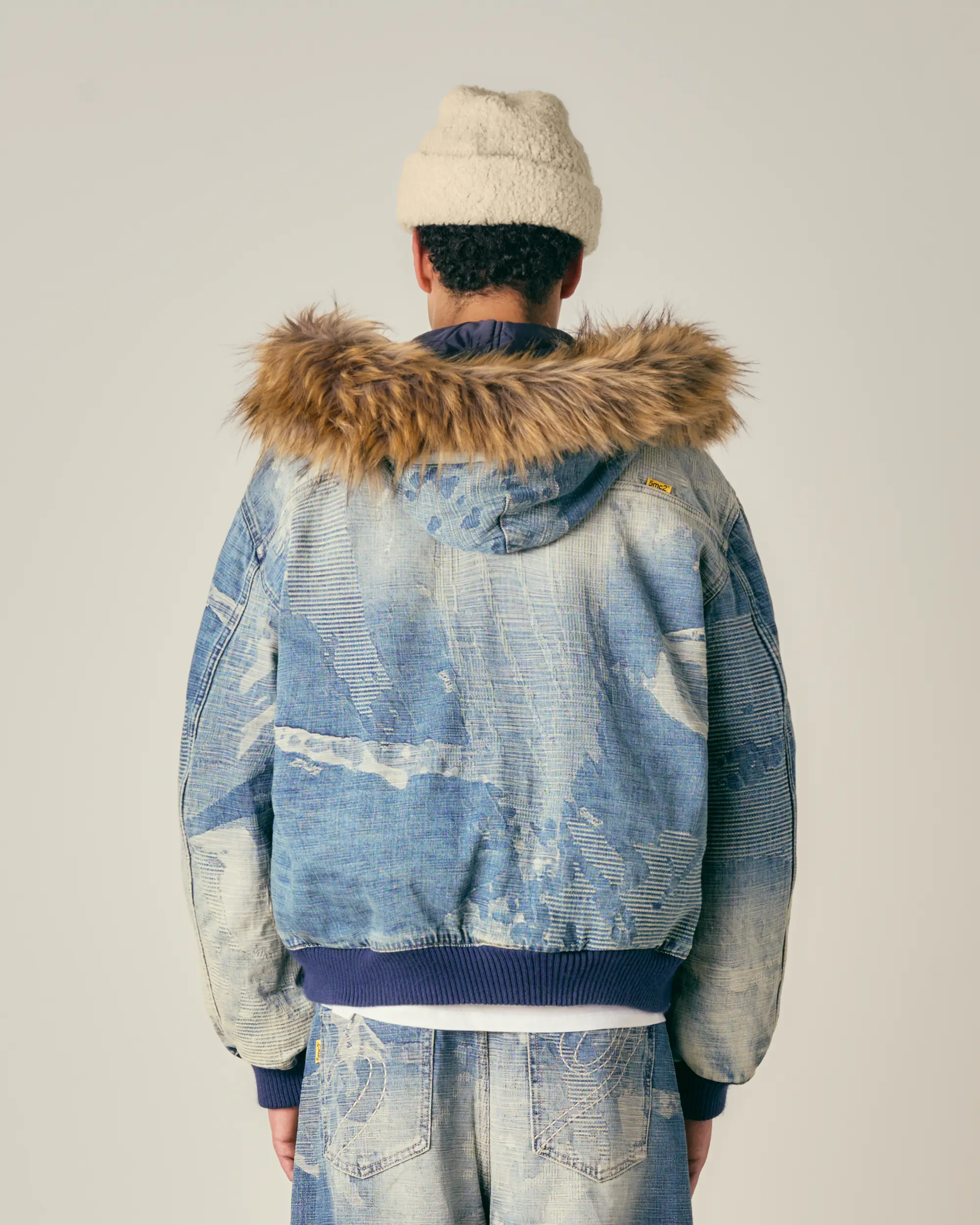 Camo Denim Hooded Jacket - Image 5