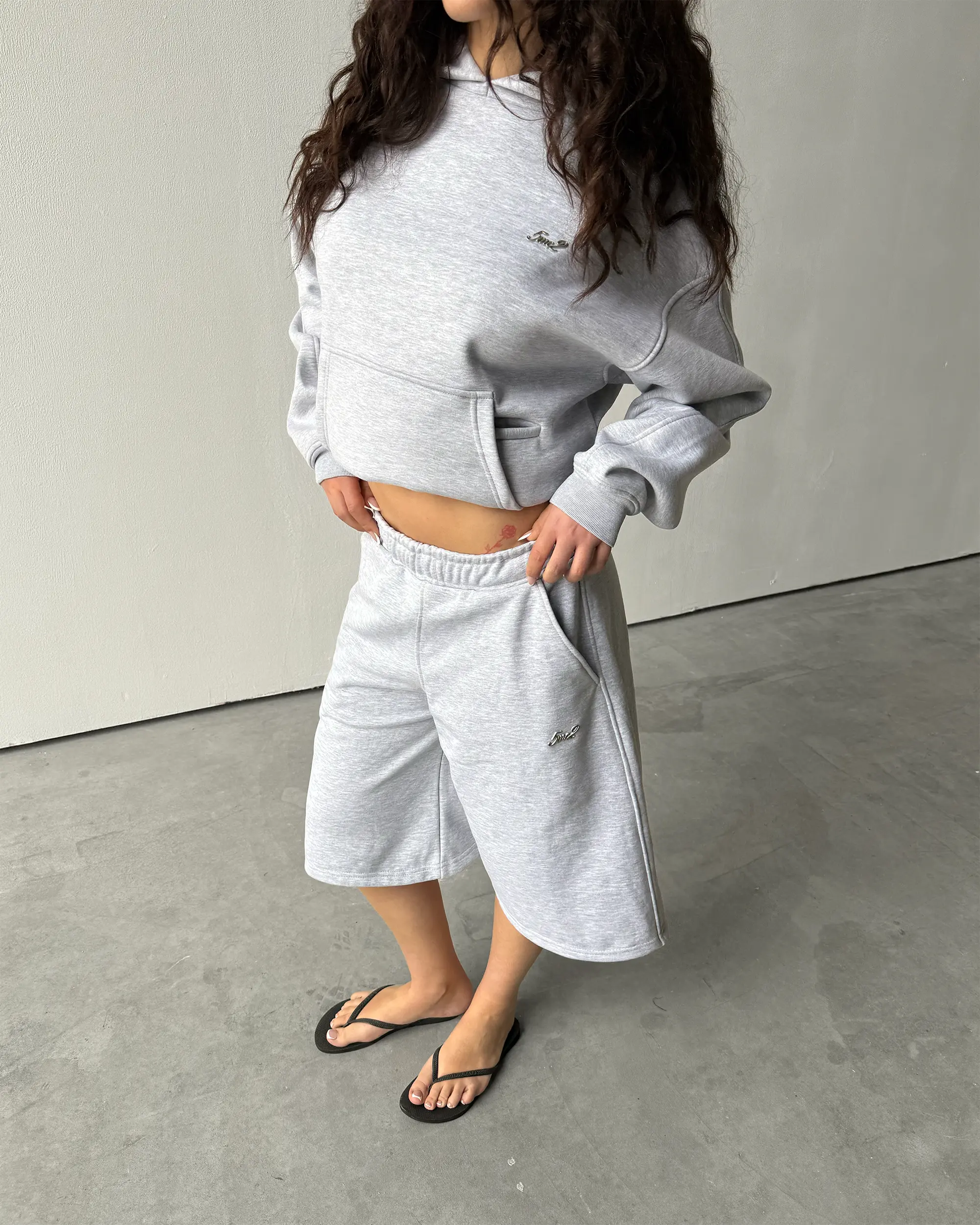Champ Grey Sweatshorts - Image 3