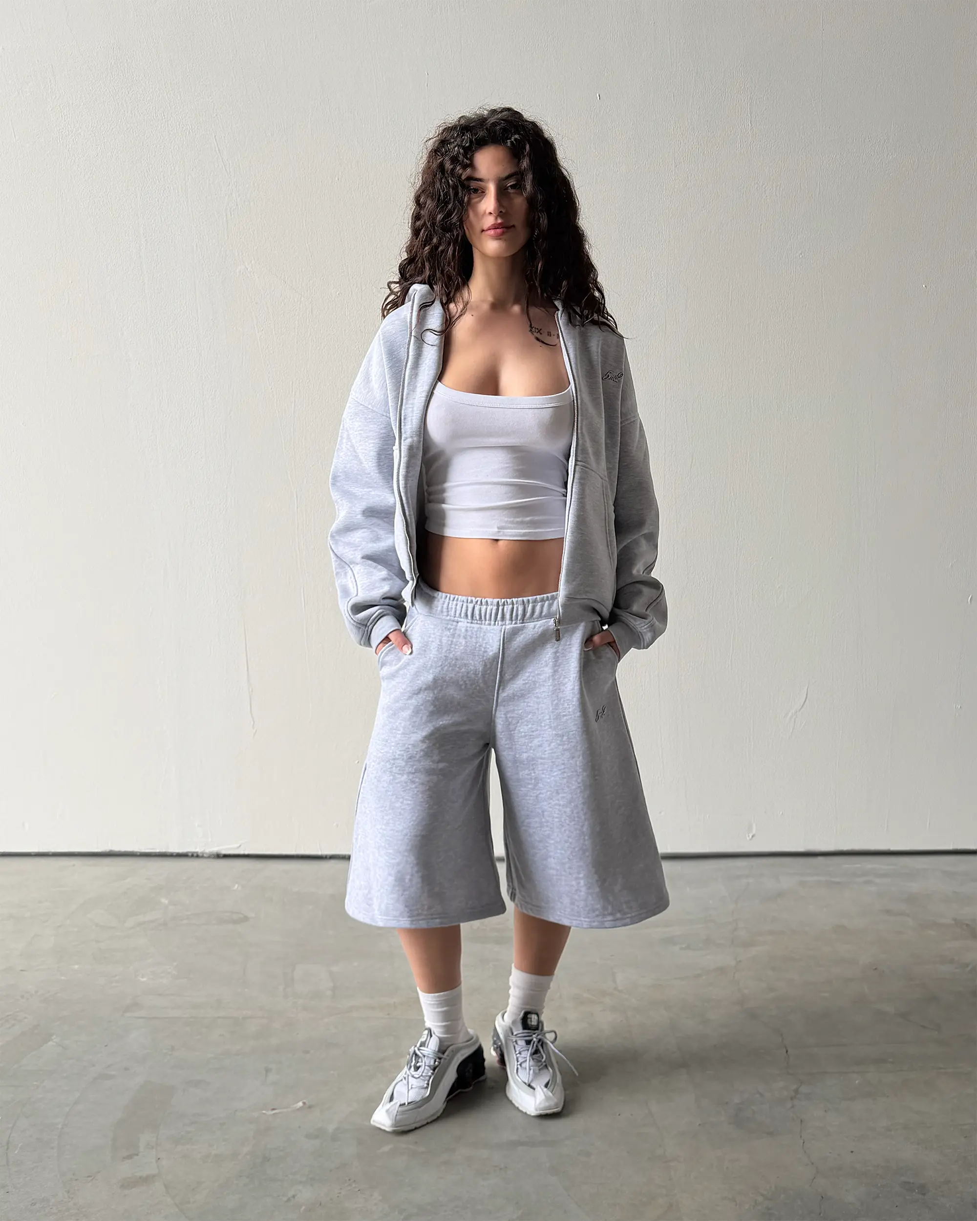 Champ Grey Sweatshorts - Image 4