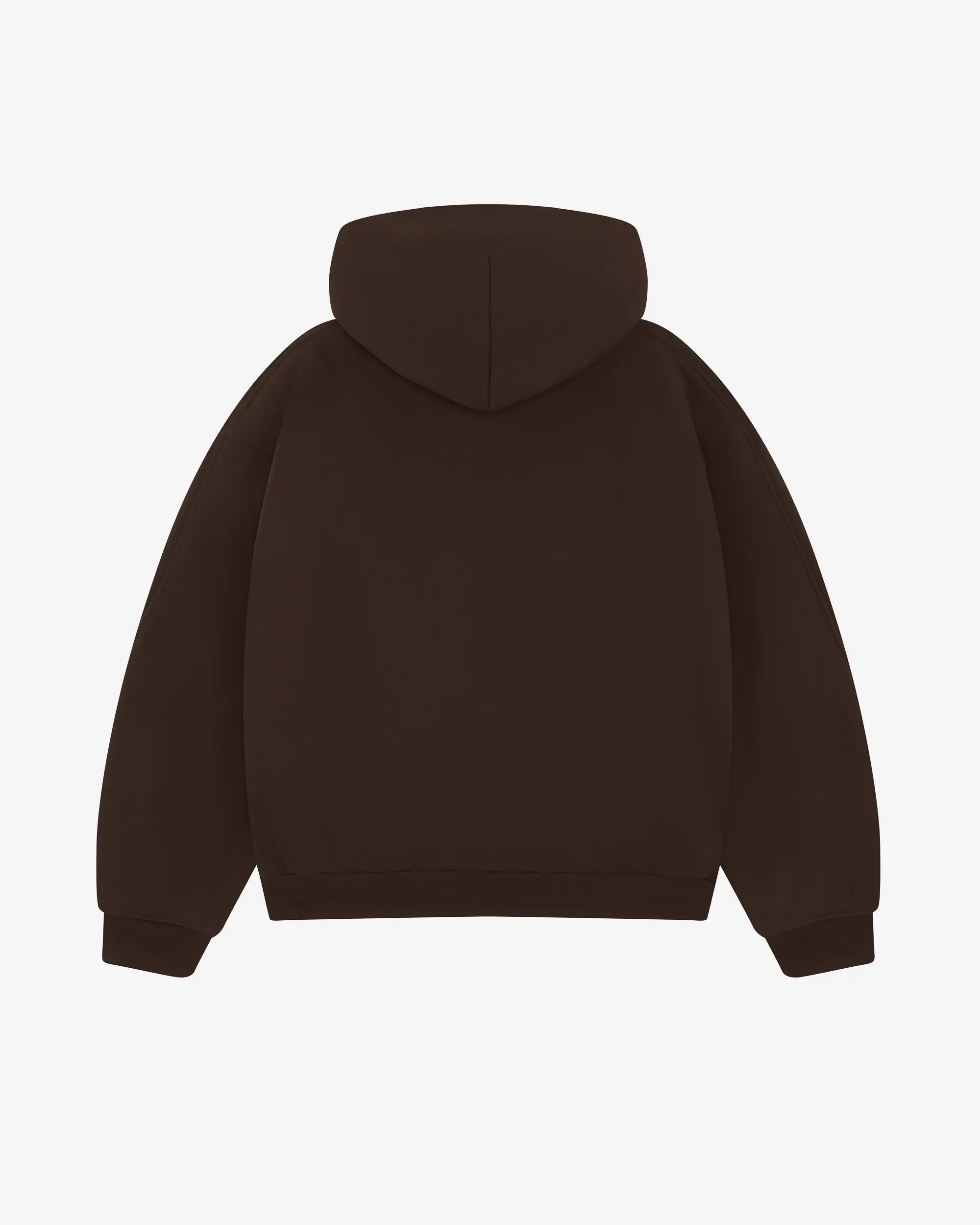Choco Brown Crew Hoodie - Image 7