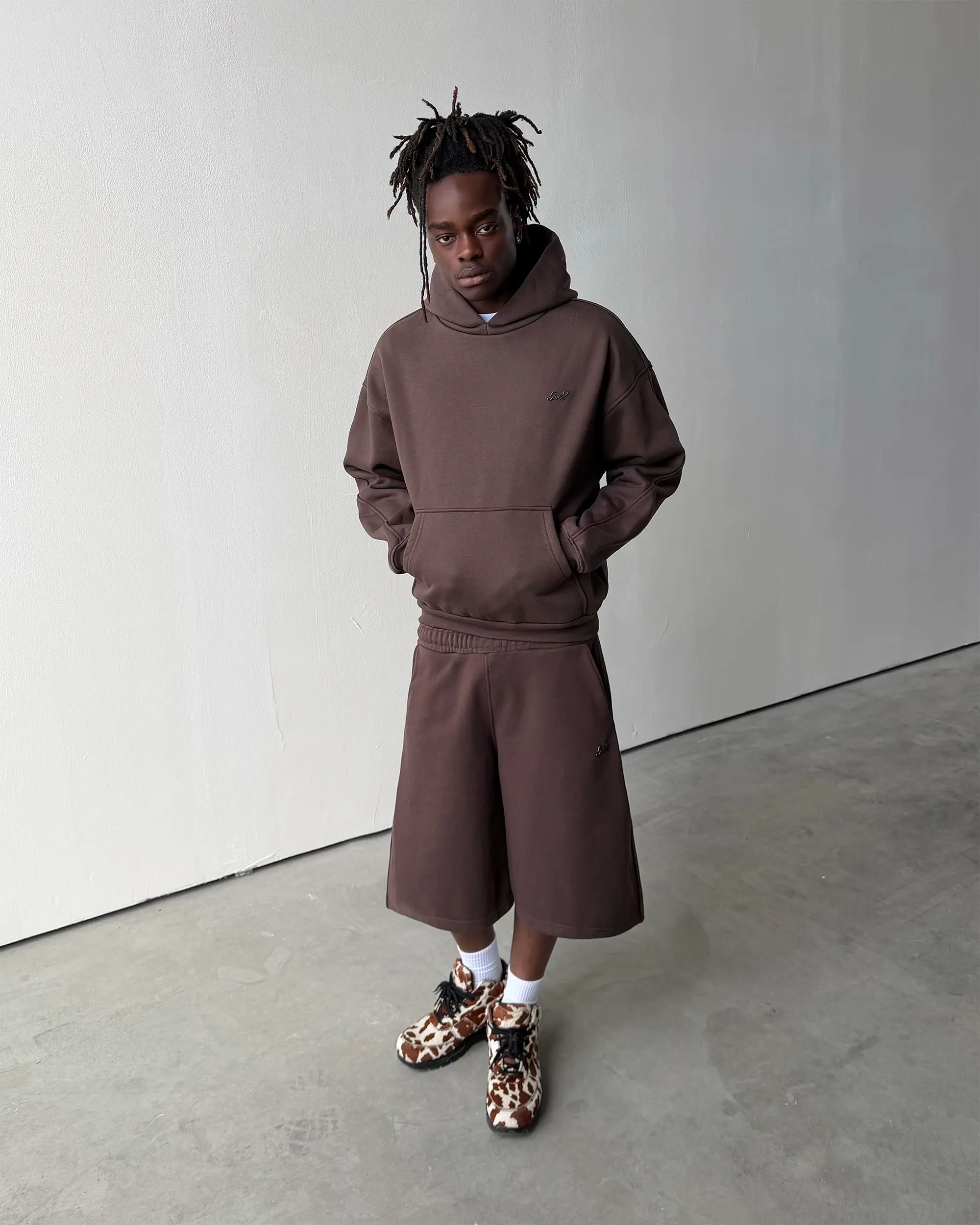 Choco Brown Sweatshorts - Image 3