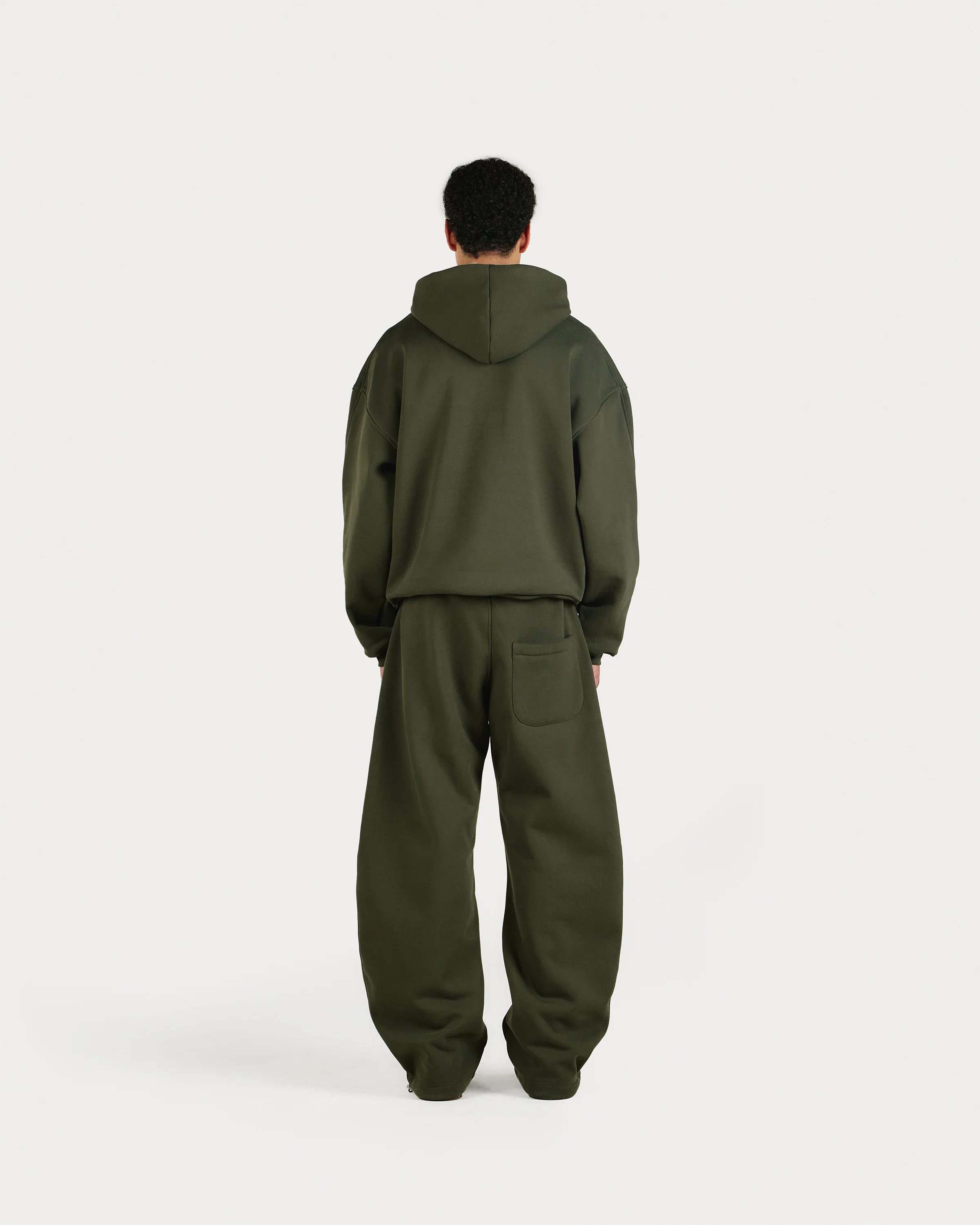 Forest Green Zip Hoodie - Image 3