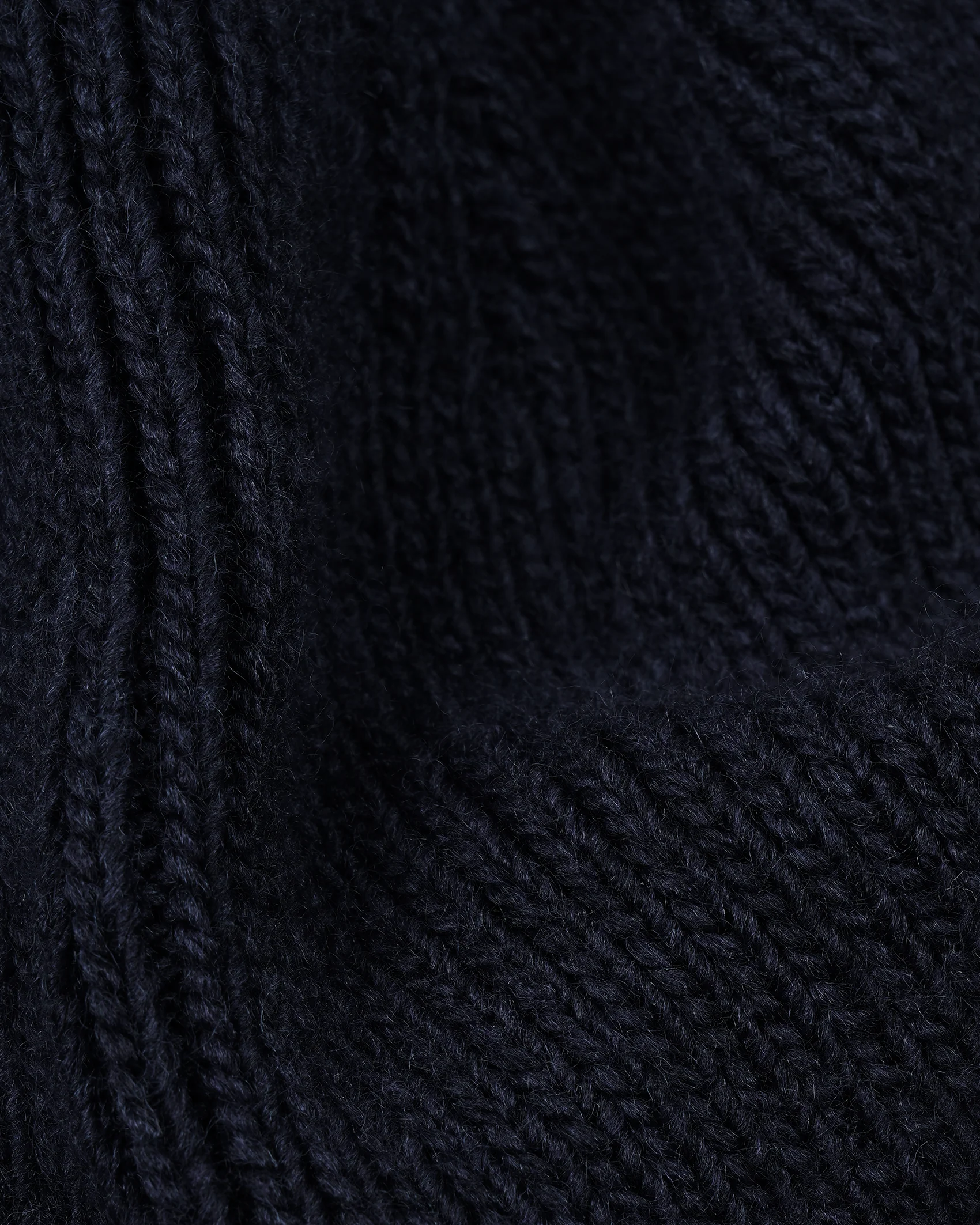 Indigo Blue Raw Beanie - Image 4