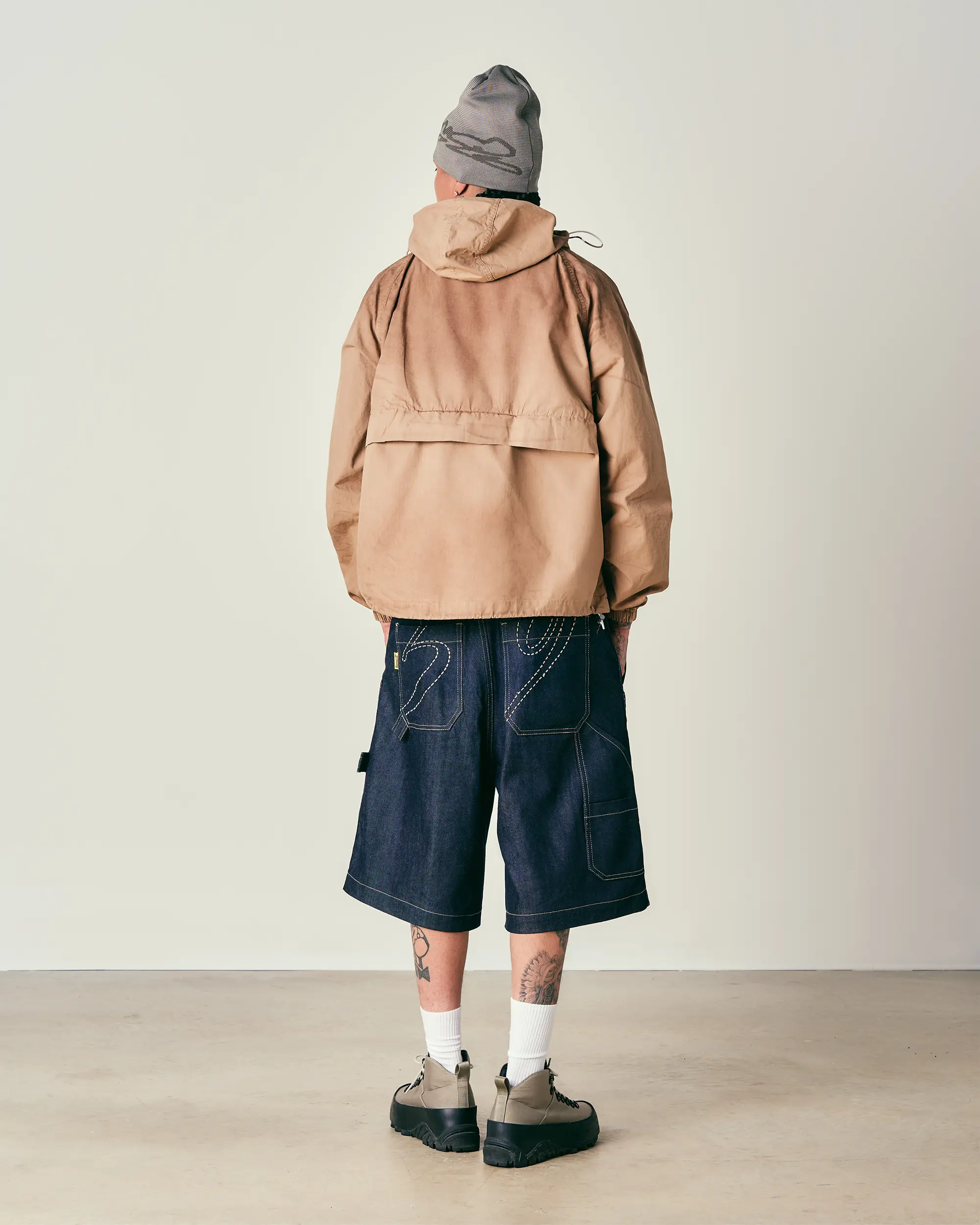 Indigo Raw Carpenter Shorts - Image 4