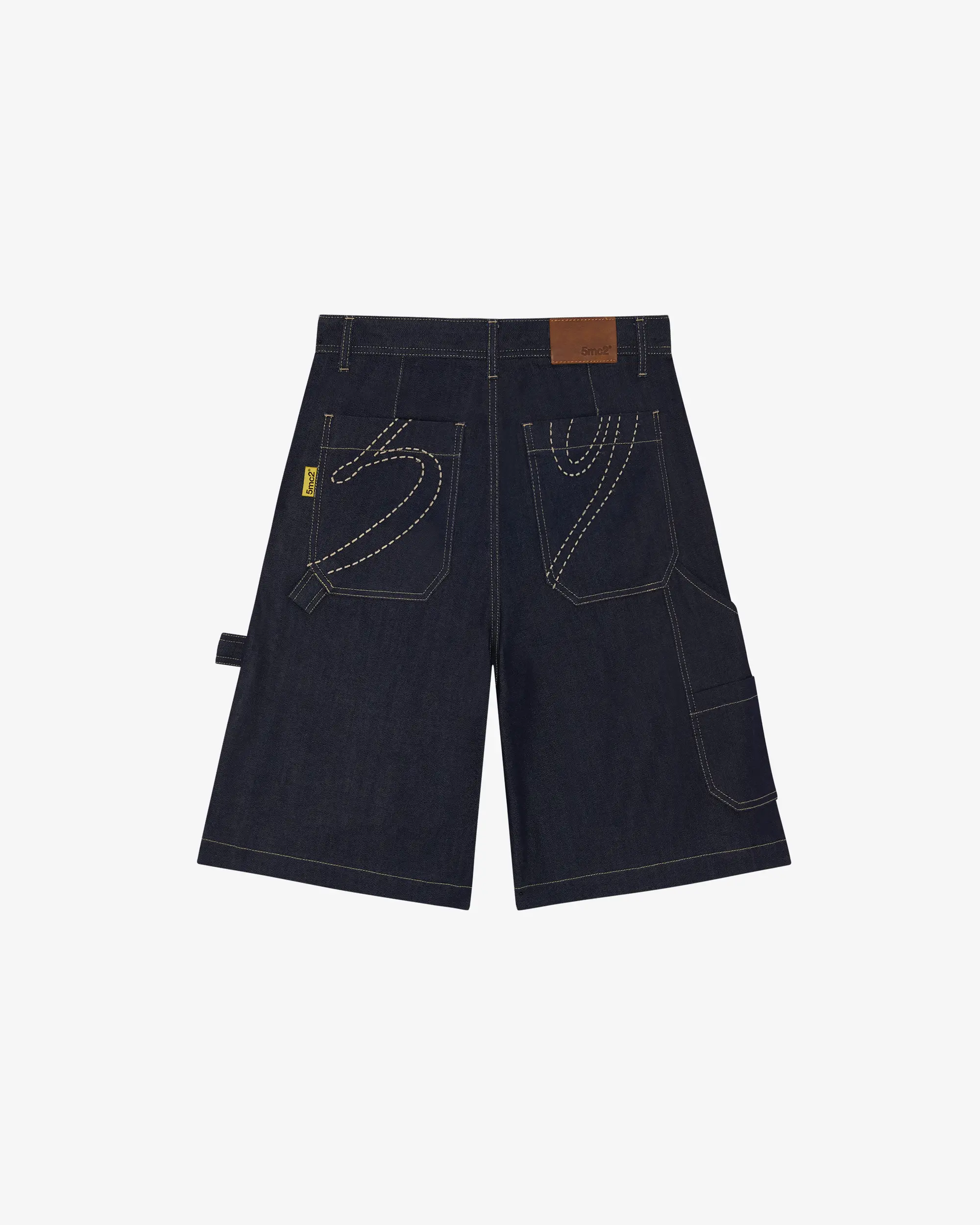 Indigo Raw Carpenter Shorts - Image 9