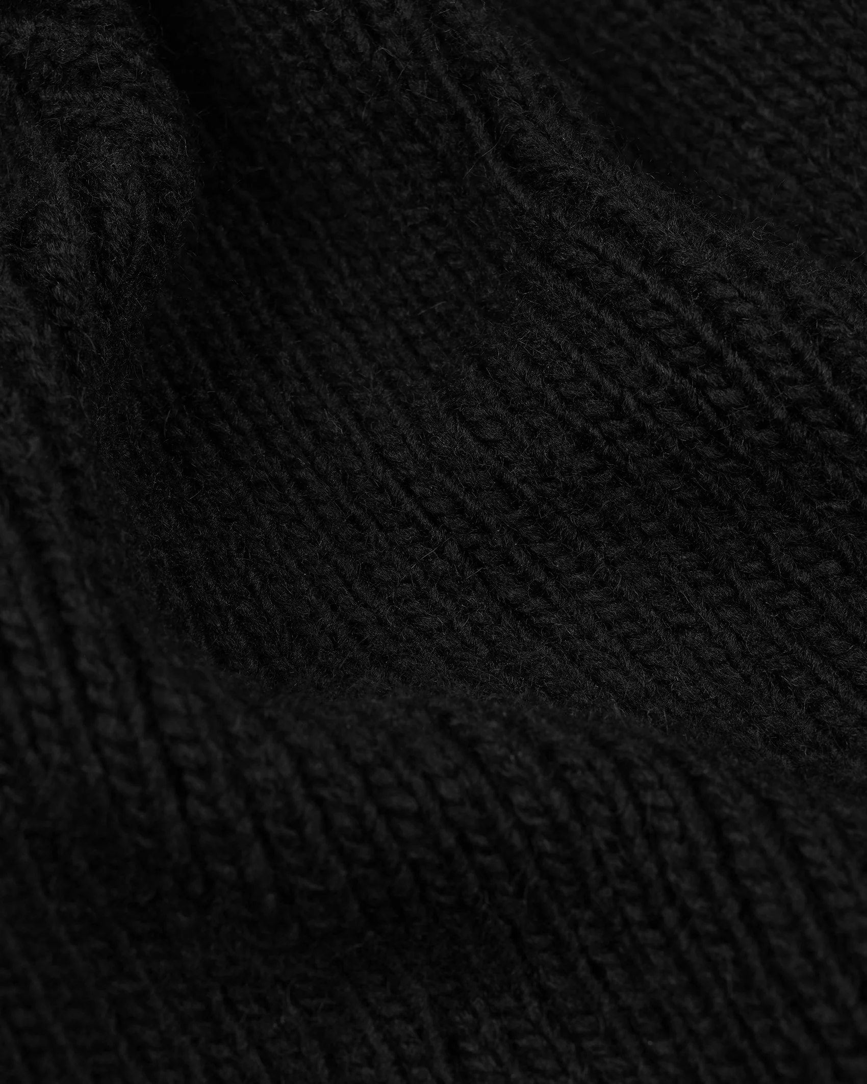 Pitch Black Raw Beanie - Image 4