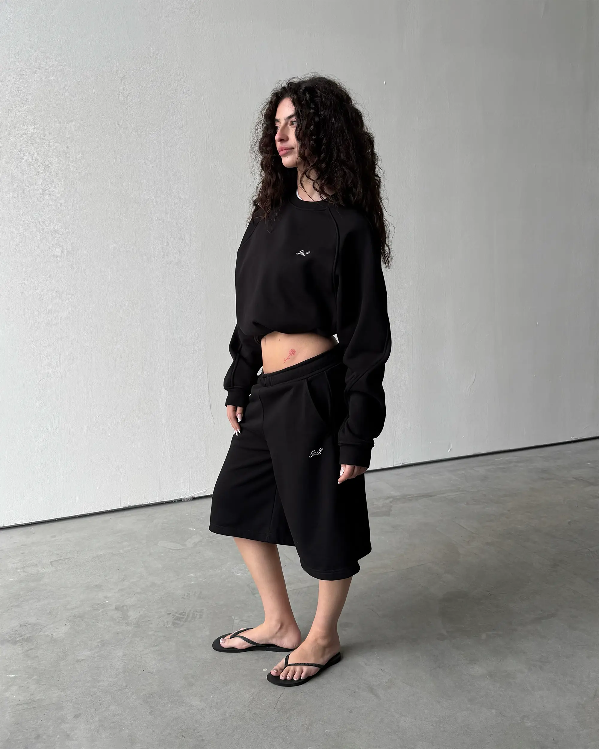 Pitch Black Sweatshorts - Image 4