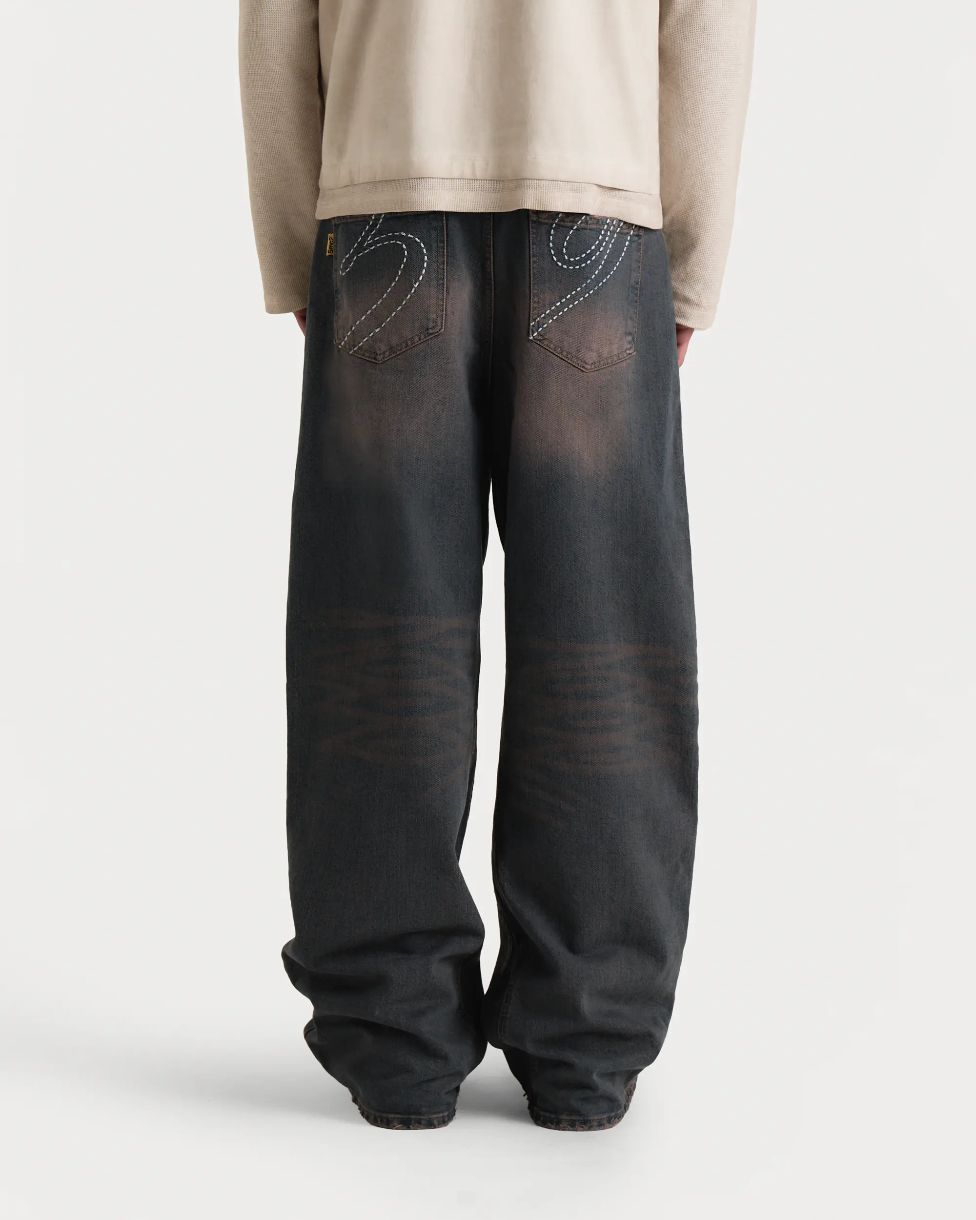 Rust Denim Pants - Image 3