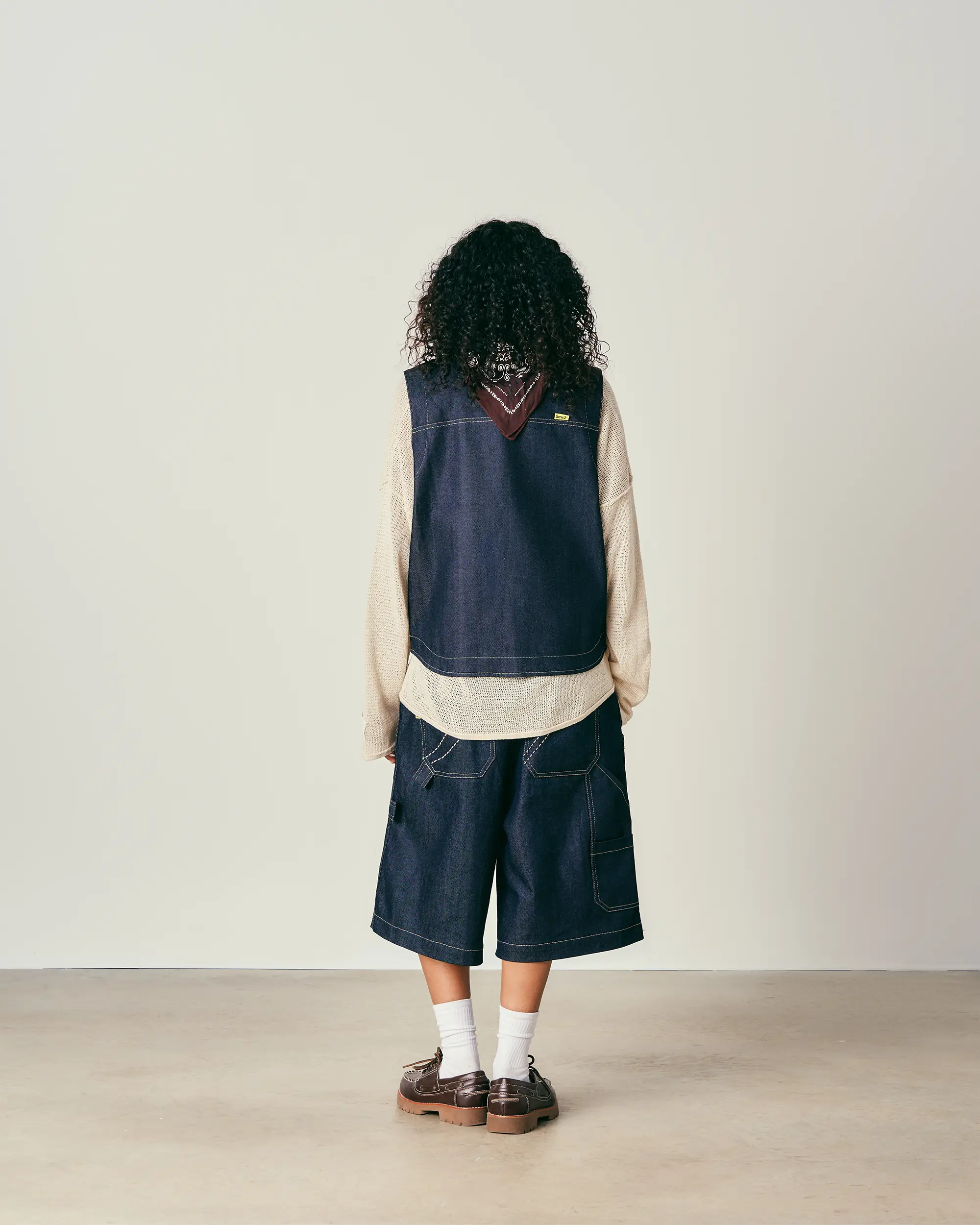 Indigo Raw Utility Vest - Image 5