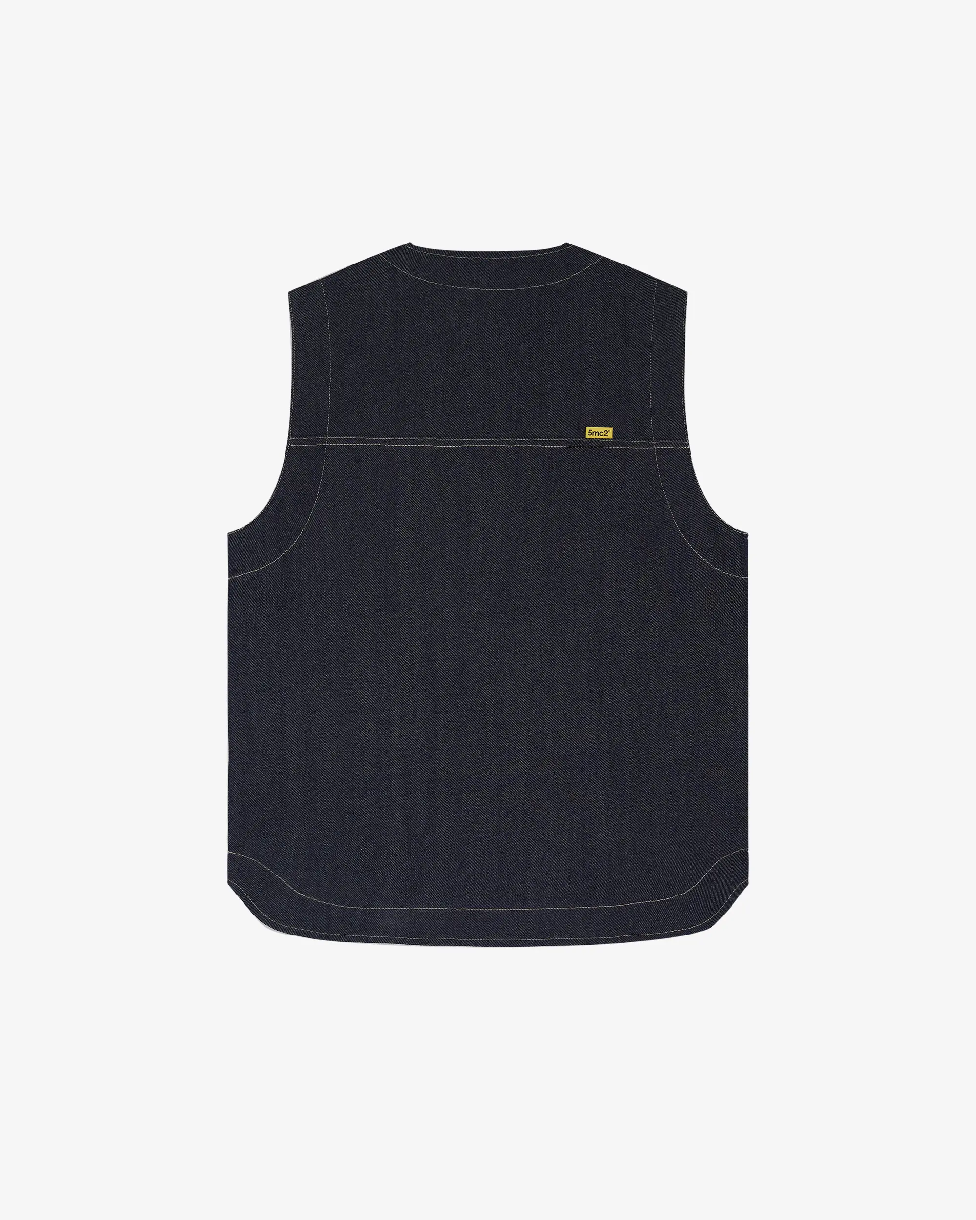Indigo Raw Utility Vest - Image 8