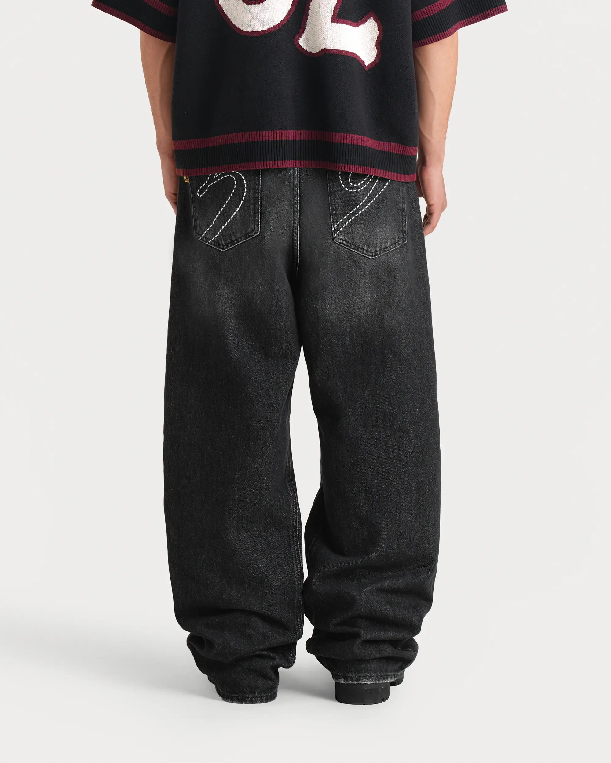 Washed Black Denim Pants - Image 4