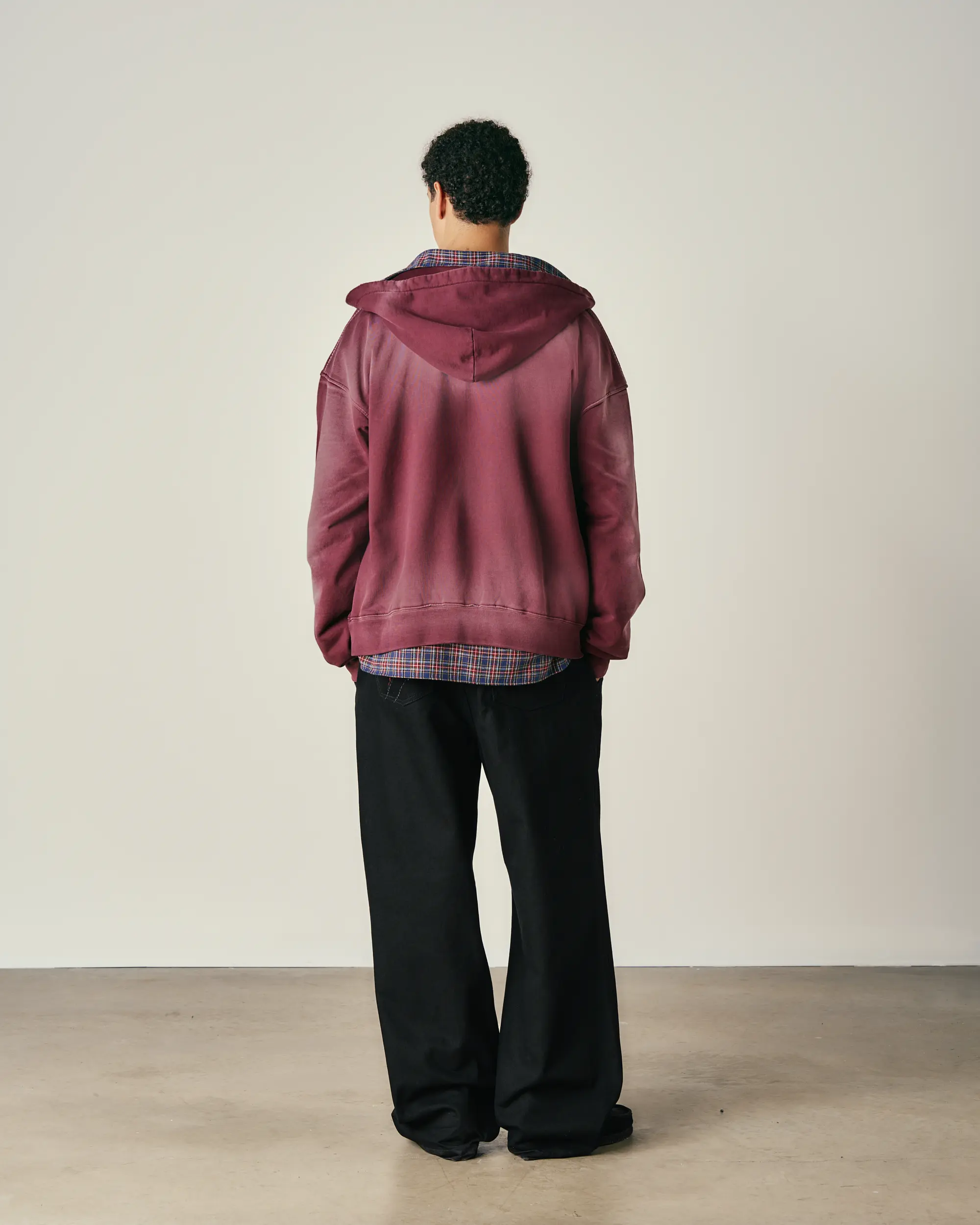 Washed Pin Zip Hoodie - Image 4