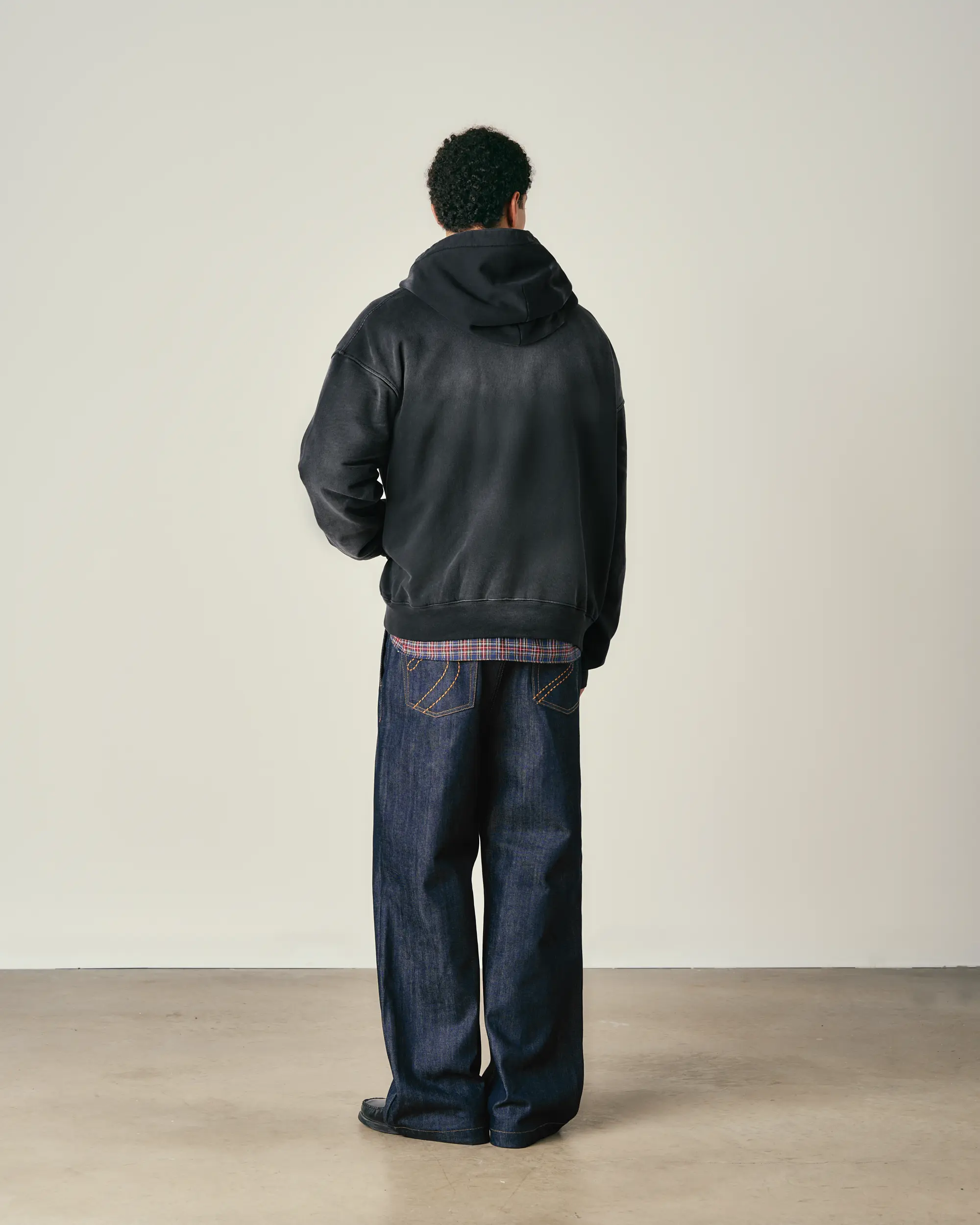 Washed Pin Zip Hoodie - Image 4